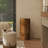 Gessel Burl Accent Pillar Side Table-901518302
