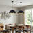 15.75" Adjustable Black Dome Pendant Light-1730210300-1763569497-1730210302