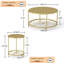 3 - Piece Metal Table Set, Waterproof Tables for Indoor and Outdoor -1243523324