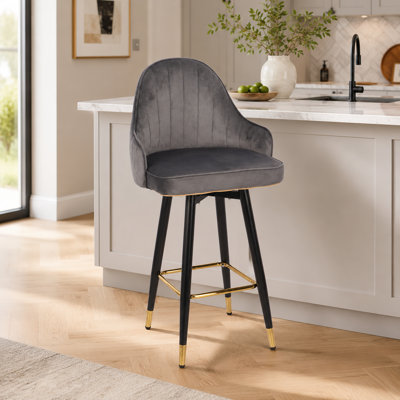 Tabouret de comptoir pivotant 29,5 po