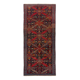 Red Vintage Turkish Wool Runner - 5'4"" x 13'2""