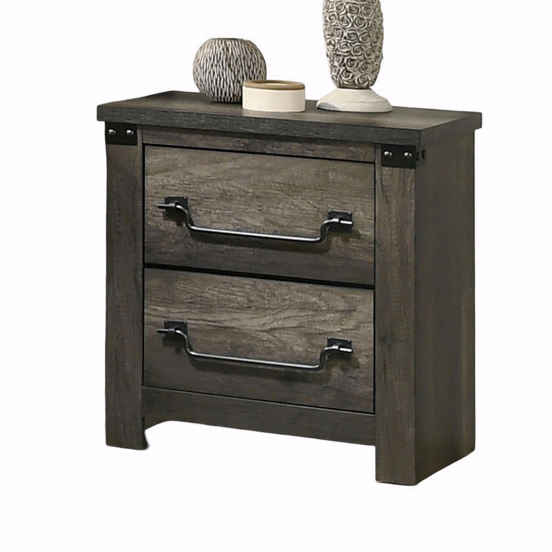 Ebron 2 Drawer Nightstand