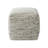 Yinka 18" Woven Pouf - Ivory Green Classic Stripe Pattern Accent Pouf Ottoman, hand woven-2027209340