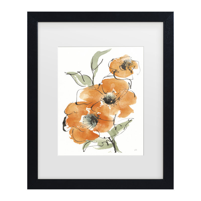 Œuvre encadrée «ologic coquelicot I »