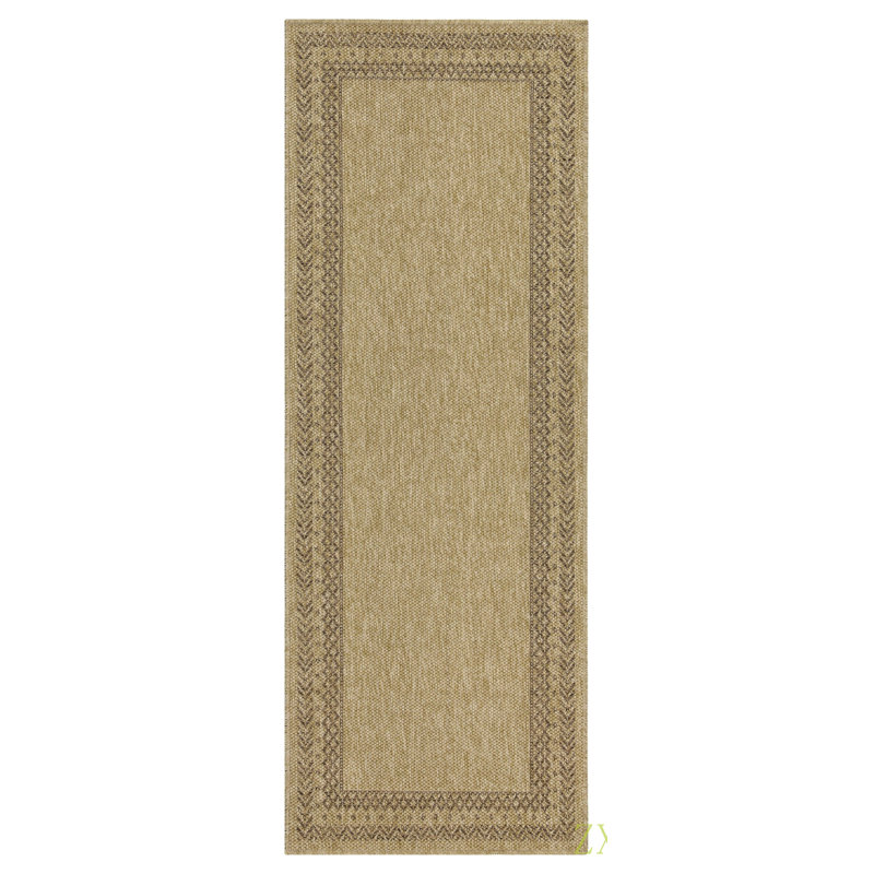 Terre 3 po X 7 pi 3 po Tapis intérieur / extérieur, Rectangle 5 pi 3 po x 7 pi 3 po, Naturel