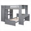 Lit mezzanine avec lit autonome, tablettes, bureau et garde-robe-267205006-267205007