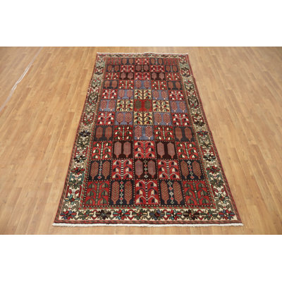 Colourful Garden Design Traditional Area Rug 5x9