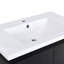 Lavabo de salle de bain rectangulaire en résine 30 po - blanc, 1 trou de robinet et meuble-lavabo élégant 30 po x 18 po, élégant et épuré