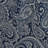 Aubrey Navy Paisley Jacquard Weave 50x95" Curtain Panel Pair-1556074095-1609817506