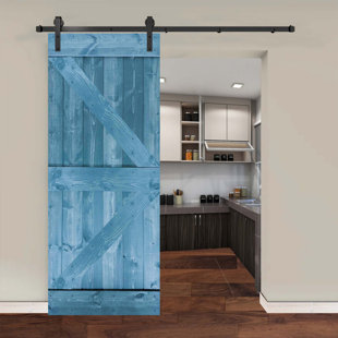 84'' Solid Wood Barn Doors without Installation Hardware Kit Barn Door