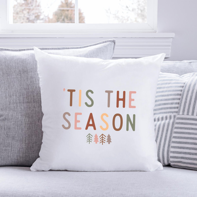 BohoChristmas-08 Reversible Throw Pillow, 14" x 14"
