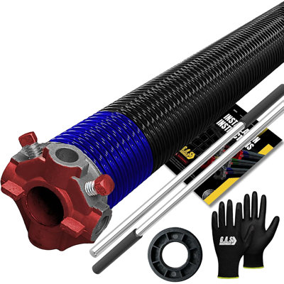 Garage Door Torsion Springs with 1" Bushing, Gloves and Bars  (262x 1.75 x 38)