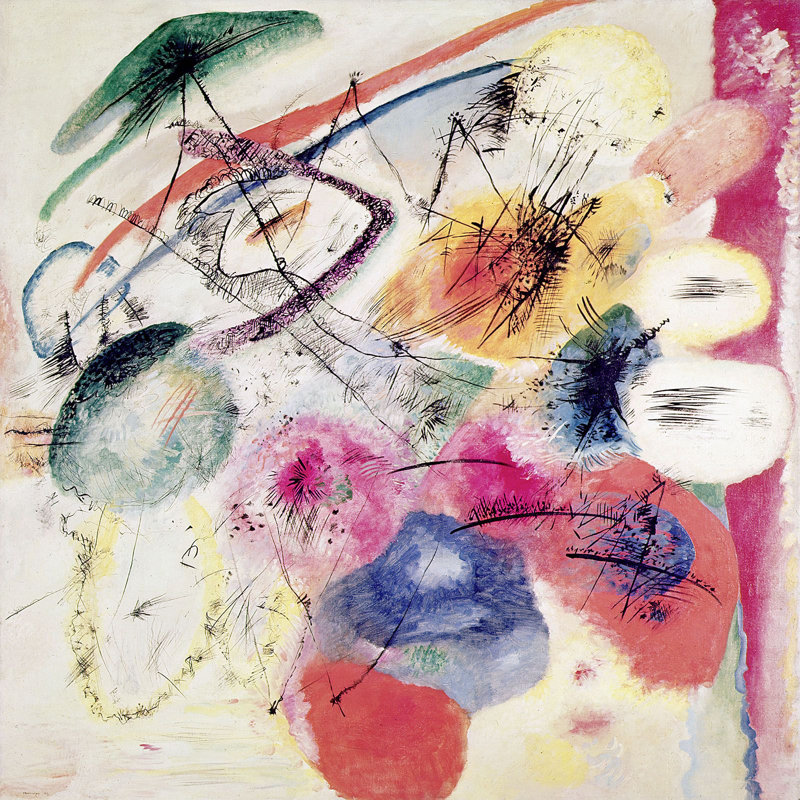 Black Lines by Wassily Kandinsky - Wrapped Canvas Art Prints, 70cm H x 70cm W x 4cm D