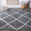 Tapis à poil long gris-77509473