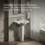 Veer™ Ceramic Pedestal Bathroom Sink with Overflow-46044464-10942335-19195678
