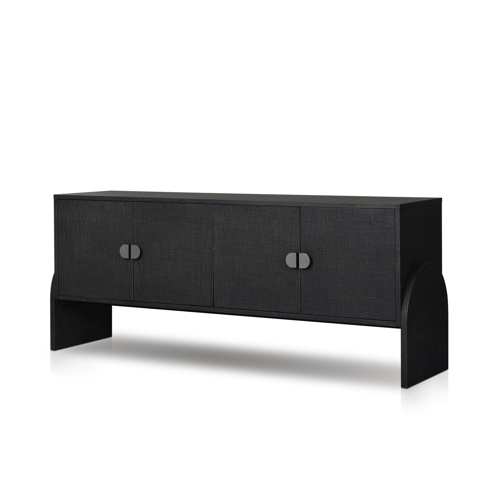 72'' Sideboard, Black Linen