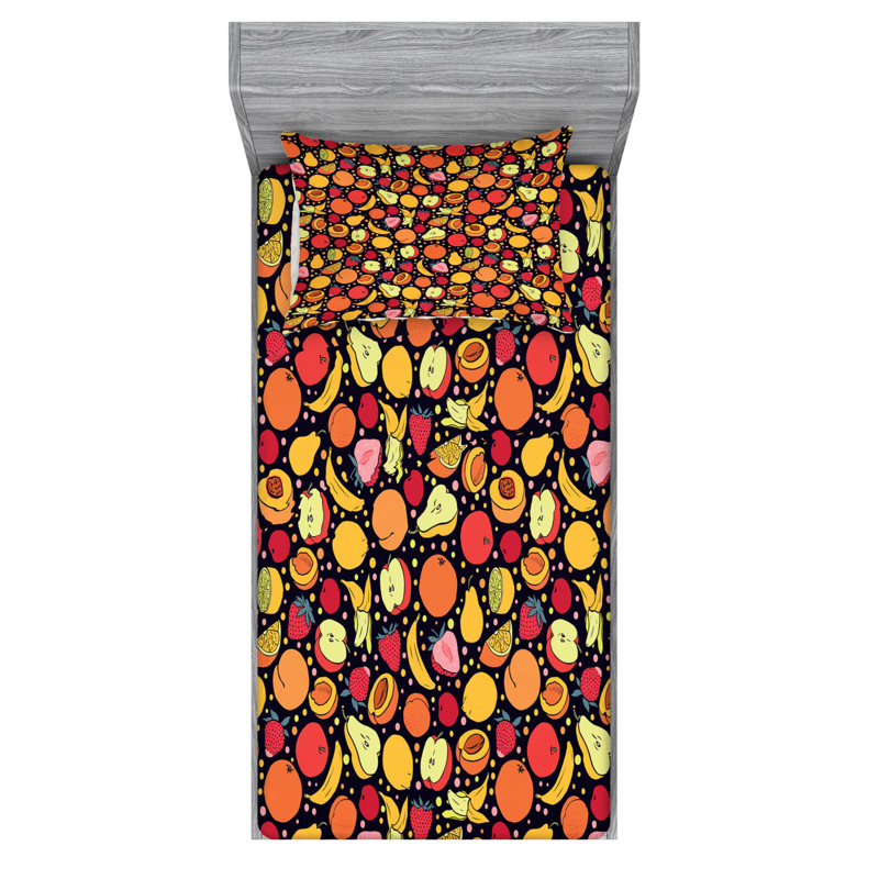 Microfiber Sheet Set, Twin Sheet Set with Fitted Sheet