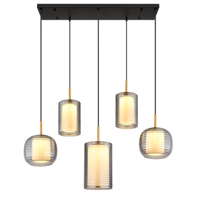 Nasreen 1 - Light Matte Black LED Pendant