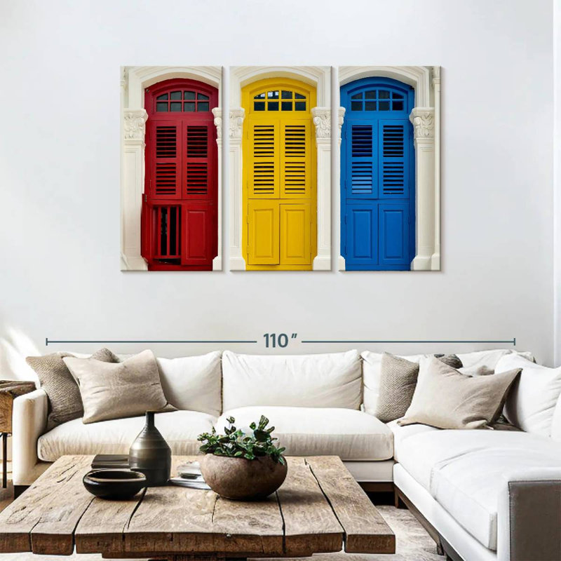 Portes singapouriennes Lilie, H 48 po x l 74 po