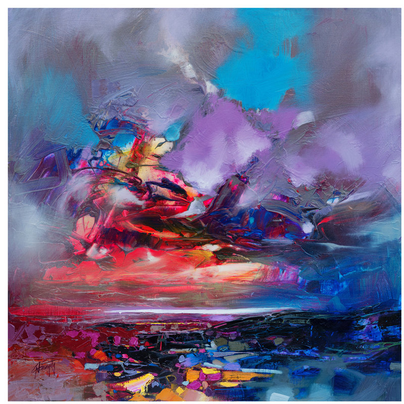 Colour Collision I by Scott Naismith - Wrapped Canvas Painting, 66.04 cm H x 66.04 cm W x 1.91 cm D