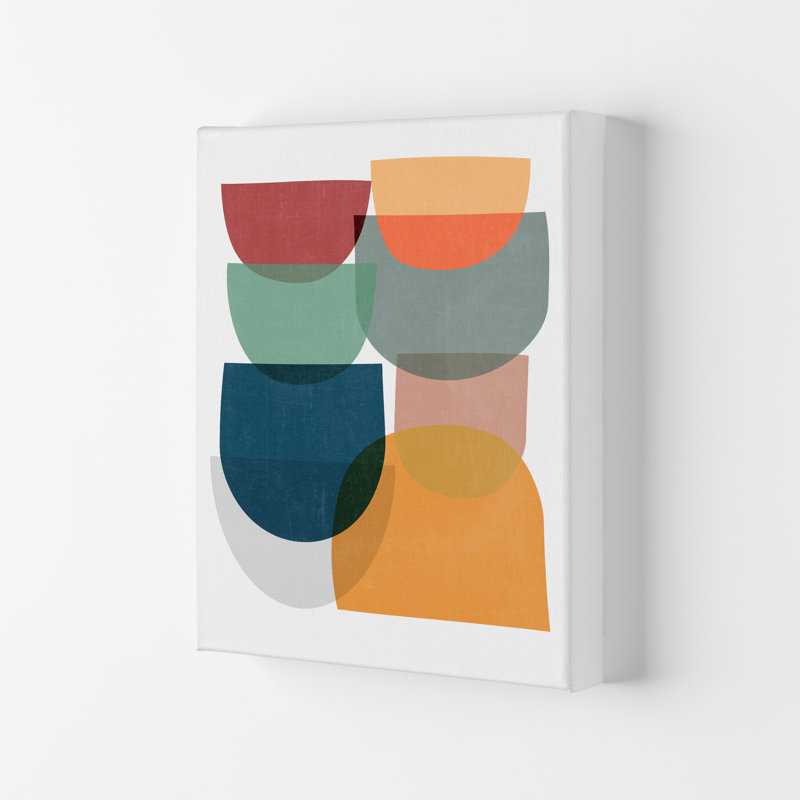 Mid Century Modern Colour B - Print, No Frame, 30cm H x 21cm W x 1cm D