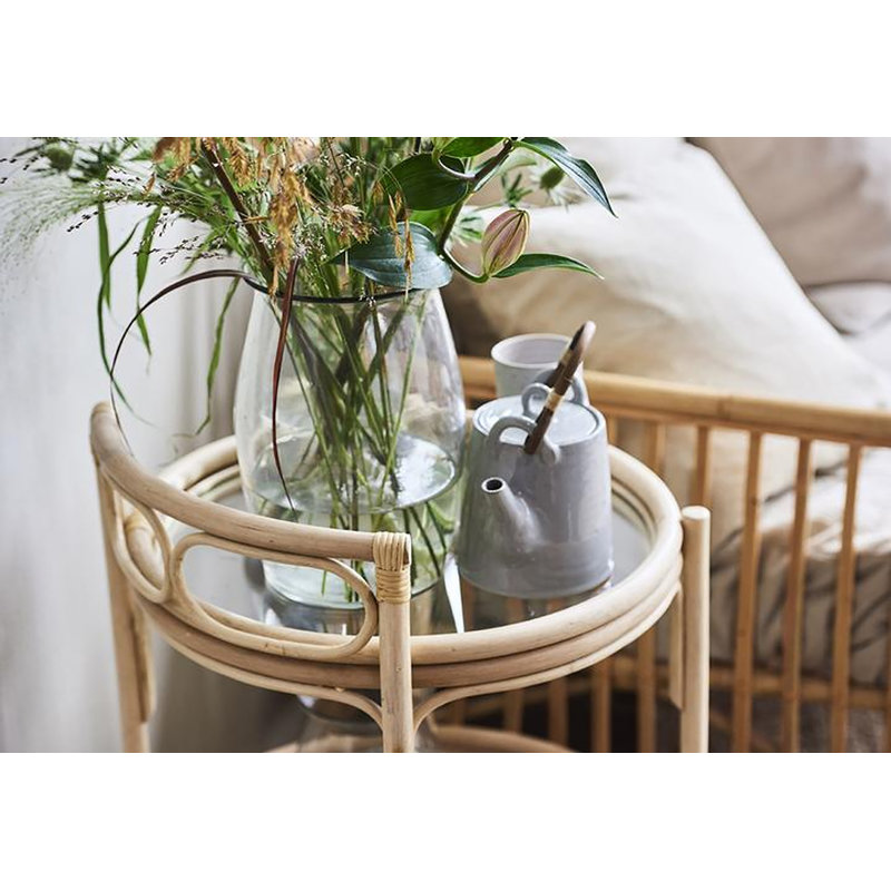 Chariot en rotin Romeo, Naturel