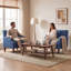 Mid-Century Modern Upholstered Armchair-2054069936