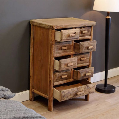 Wabi-Sabi Style Solid Wood Entryway Cabinet