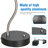 19.25" Adjustable Gooseneck LED Desk Lamp with Heavy Duty Base & Toggle Switch, Black Task Light for Home Office Reading