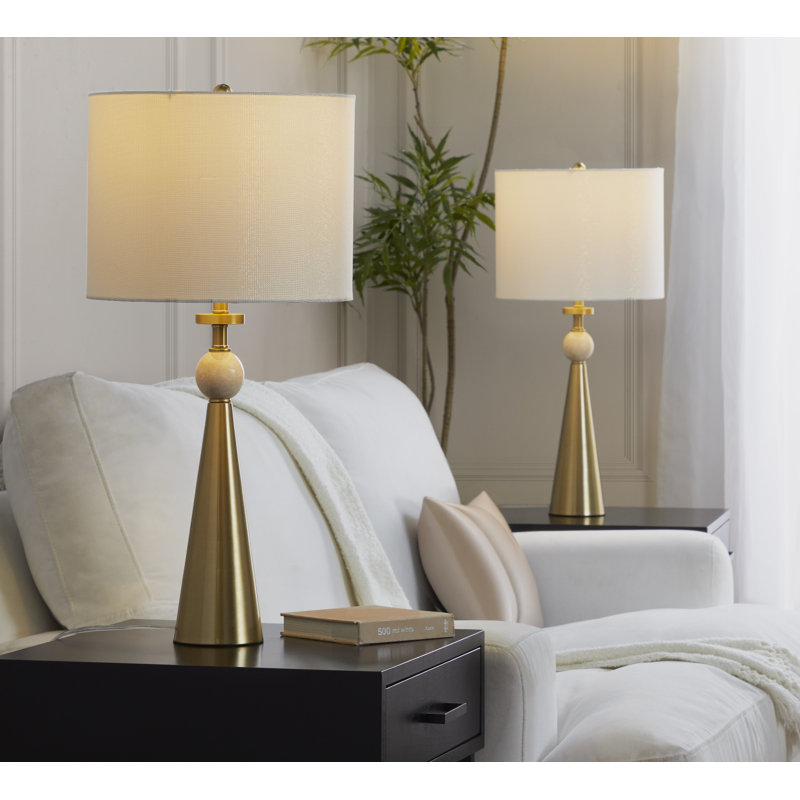 Cone Table Lamp - Set of 2, White