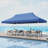 Costway 10 X 20 Ft Pop-up Canopy Upf50+ Sun Protection Tent With Carrying Bag Blue-93884685