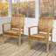 Vivioville Stacking Teak Patio Dining Armchair