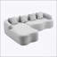 Canapé modulaire en L à compression Boneless-669410182