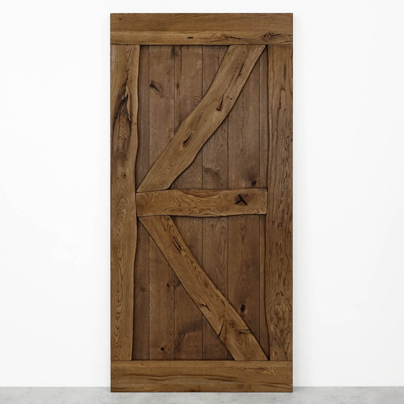 Foresta Solid Barn Door Prefinished, Brown Oil, 90cm x 210cm