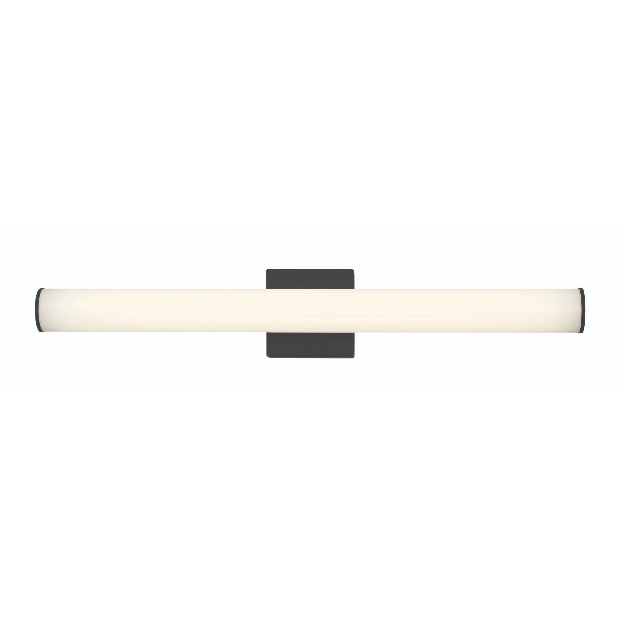 Stepridge Round 27W Vanity Light, 2.5'' H x 30'' W x 2.5'' D, Matte Black