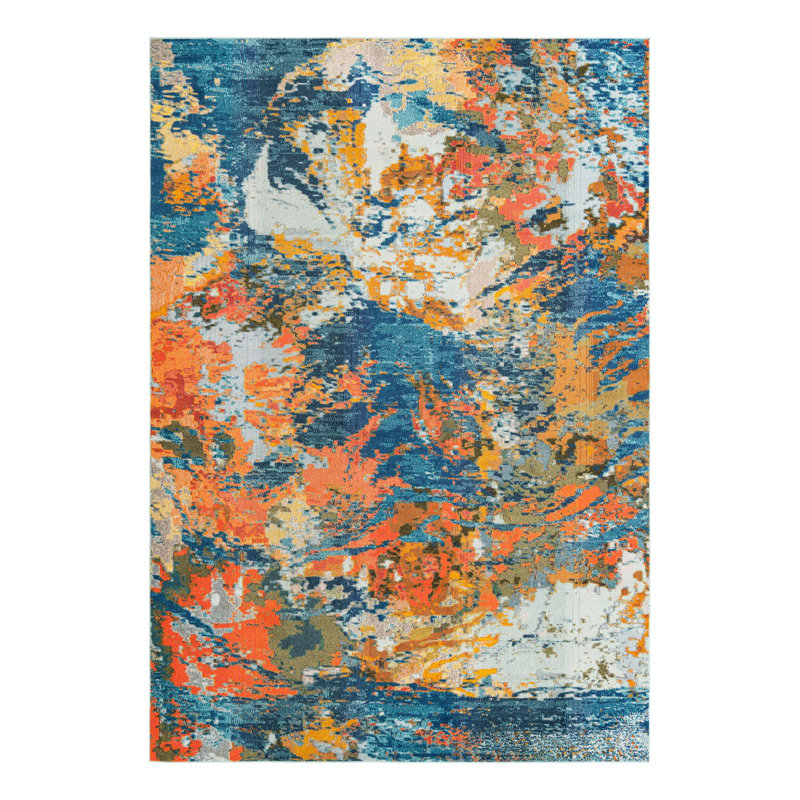 Washable Indoor Rug, Rectangle 9'10" x 14'