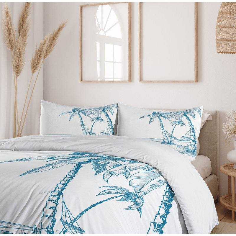 Coastal Duvet Cover, King Duvet Cover + 2 King Shams
