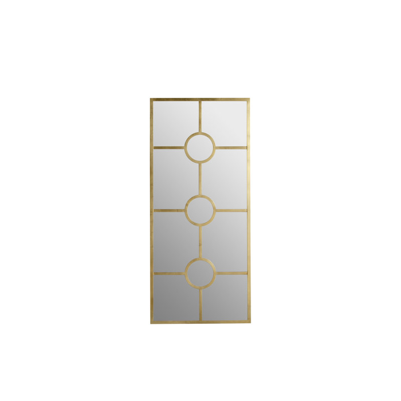 Wallis Flat Metal Wall Mirror, Gold