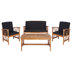 Natural Frame/Black Cushion