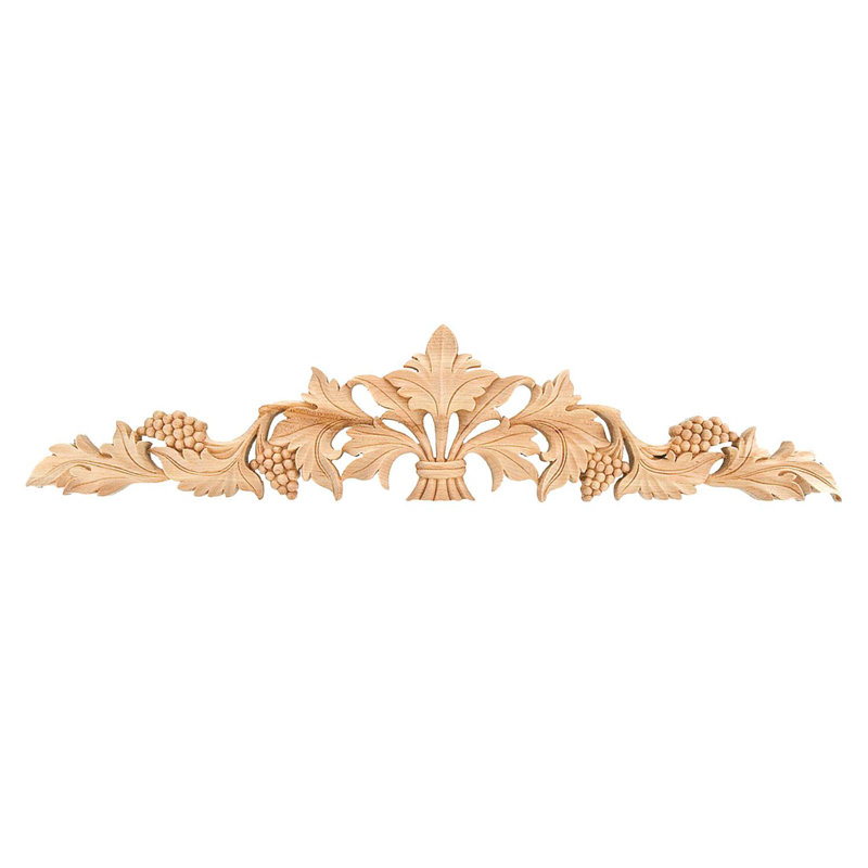 36'' Unfinished Red Oak Grapevine Decorative Applique