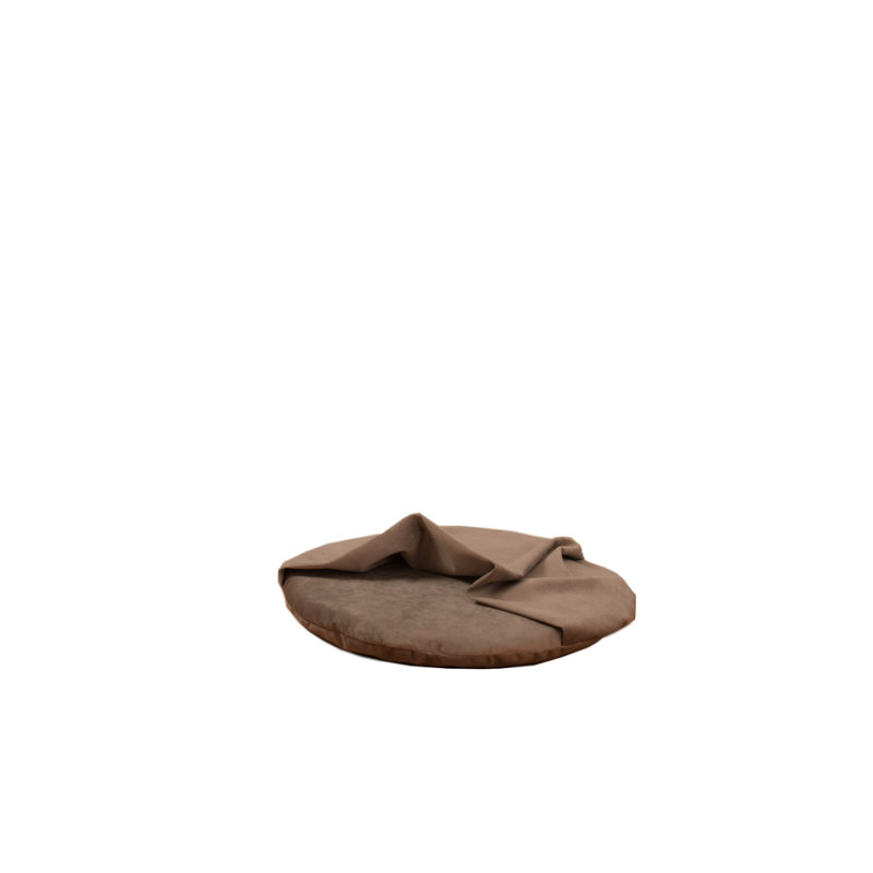 Zainab Polyester Pet Bed, Medium (43cm W x 43cm D x 20cm H), Taupe