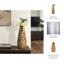 Decorative Textured Metal Flower Vase for Home Decor – Modern Glam Tall Table Vase for Bedroom Accent, Living Room, and Office Decor – 19"-1712854396