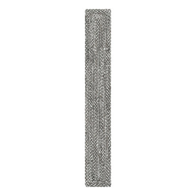 Barlet Handmade Braided Cotton Gray Area Rug