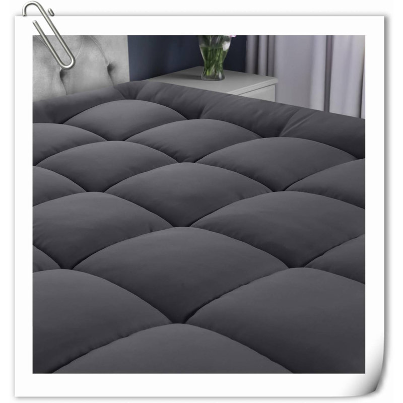 Surmatelas de 16 po Pennrock Alwyn Home, Gris, Grand lit