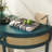 Unique Half Moon Console Table with Rattan Storage for Various Rooms, Enhancing Interior Style-112813090