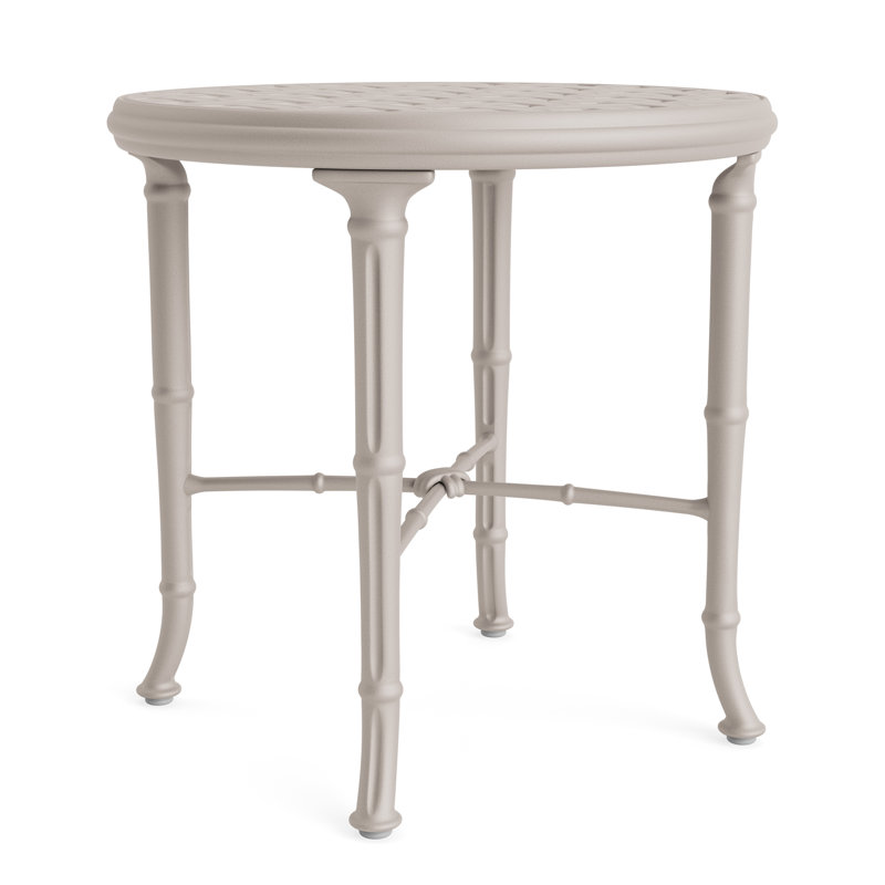 Calcutta Outdoor Round Side Table, Dove