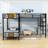 Reisinger Twin Over Twin & Twin Bunk Bed with Built-in-Desk