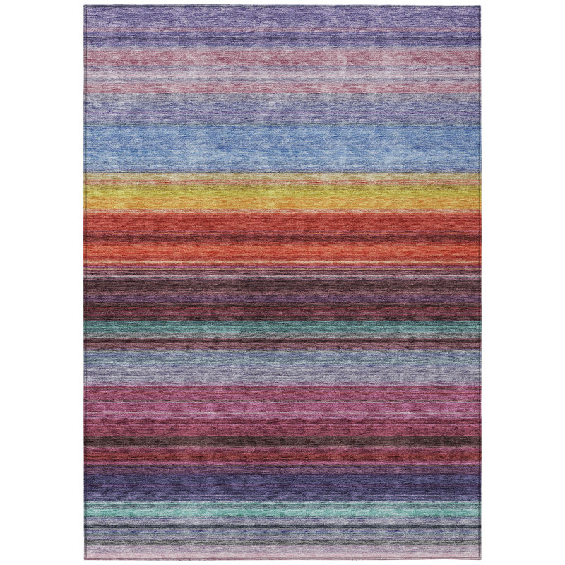 Chantille Flatweave Washable Striped Indoor / Outdoor Rug, Rectangle 9' x 12'