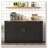 Multi-Functional Sideboard with Extendable Table and Pull-Out Rack-1418281448