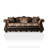 Ailia Chenille Rolled Arm Sofa-1396818578